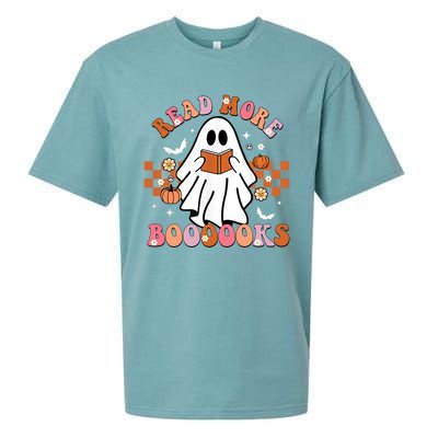 Funny Halloween Read More Books Cute Boo Read A Book Cute Gift Sueded Cloud Jersey T-Shirt