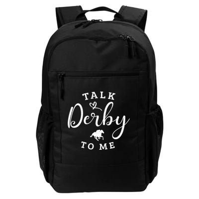 Funny Horse Racing Vintage Talk Derby To Me Ky Derby Horse Gift Backpack