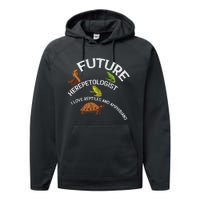 Future Herpetologist Reptiles And Amphibians Biology Insects Performance Fleece Hoodie