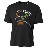 Future Herpetologist Reptiles And Amphibians Biology Insects Cooling Performance Crew T-Shirt