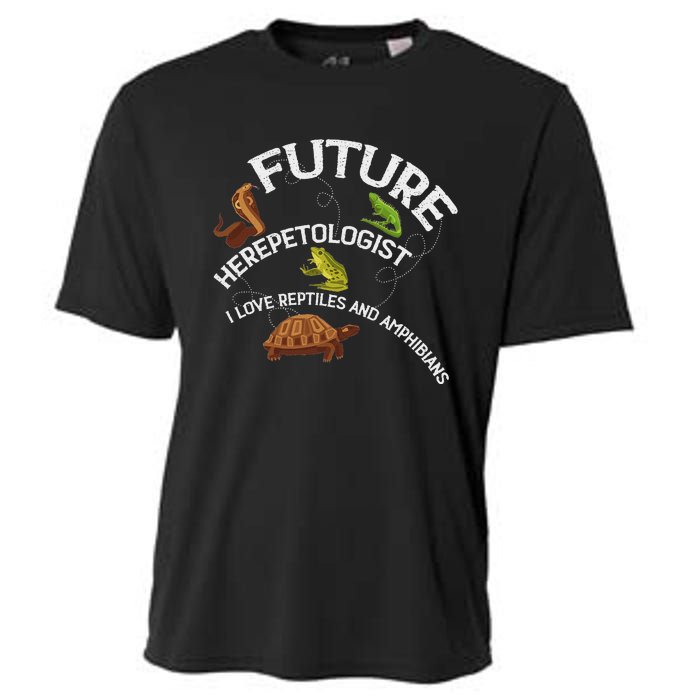 Future Herpetologist Reptiles And Amphibians Biology Insects Cooling Performance Crew T-Shirt