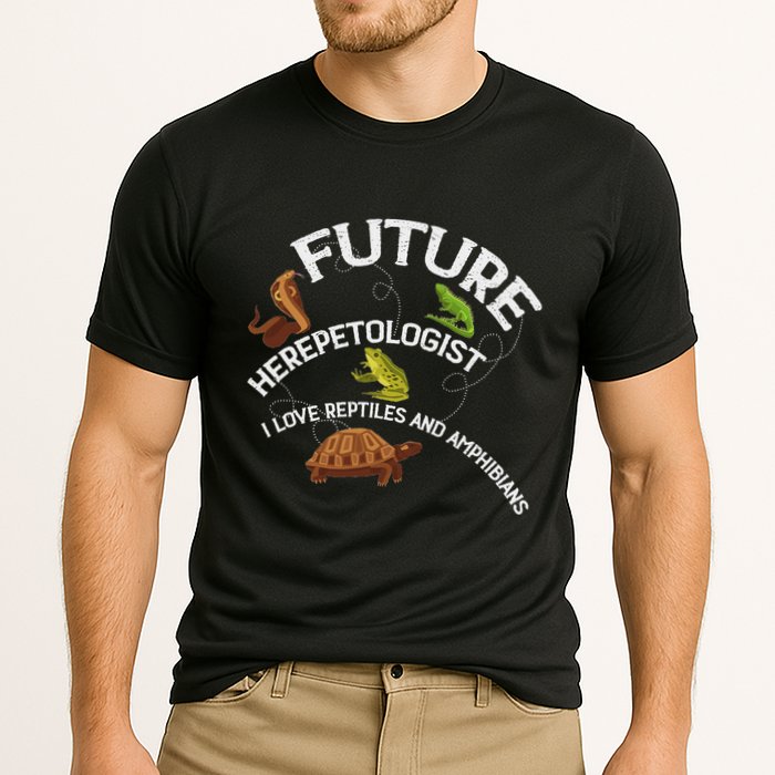 Future Herpetologist Reptiles And Amphibians Biology Insects Cooling Performance Crew T-Shirt