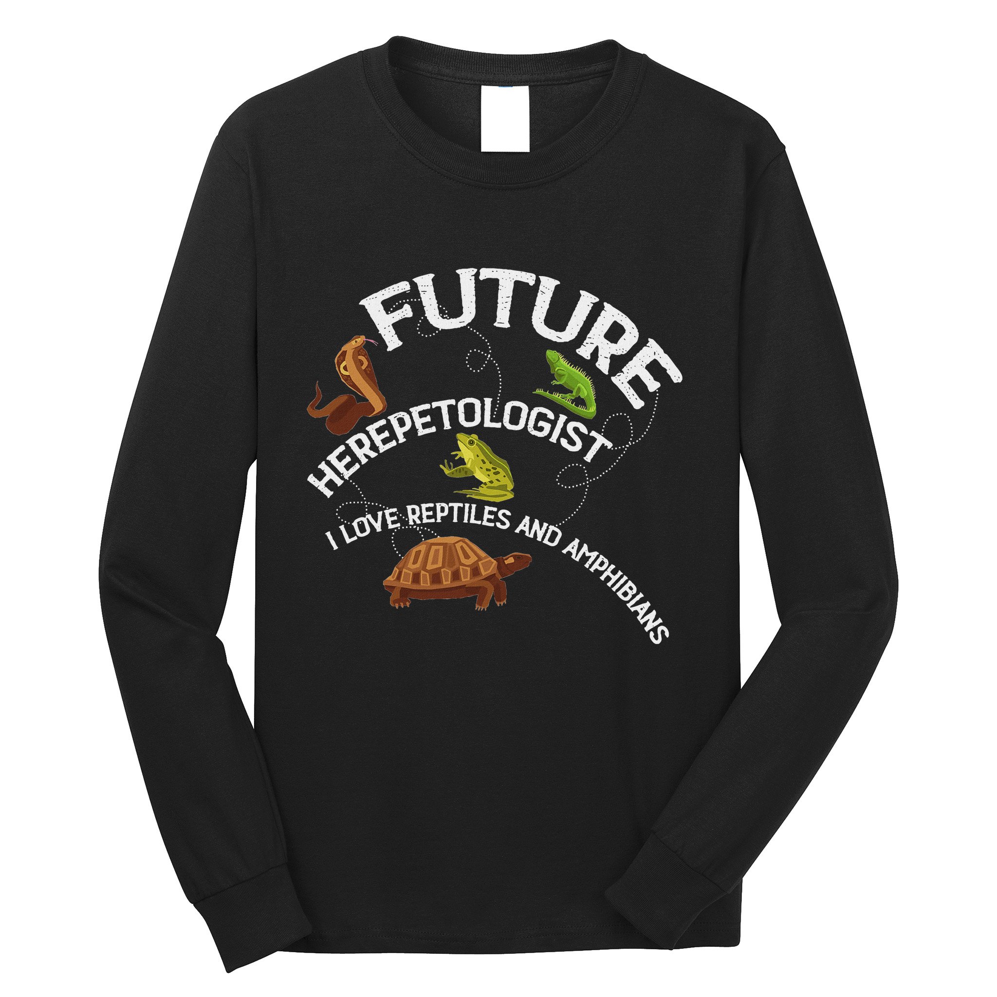Future Herpetologist Reptiles And Amphibians Biology Insects Long Sleeve Shirt