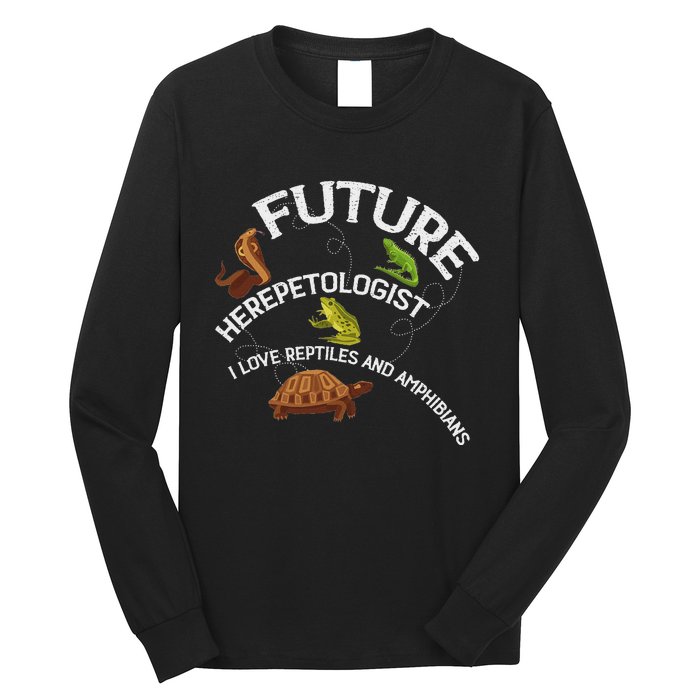 Future Herpetologist Reptiles And Amphibians Biology Insects Long Sleeve Shirt