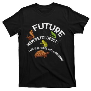 Future Herpetologist Reptiles And Amphibians Biology Insects T-Shirt