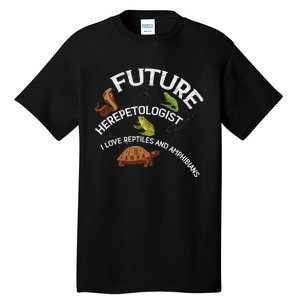 Future Herpetologist Reptiles And Amphibians Biology Insects Tall T-Shirt