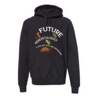 Future Herpetologist Reptiles And Amphibians Biology Insects Premium Hoodie