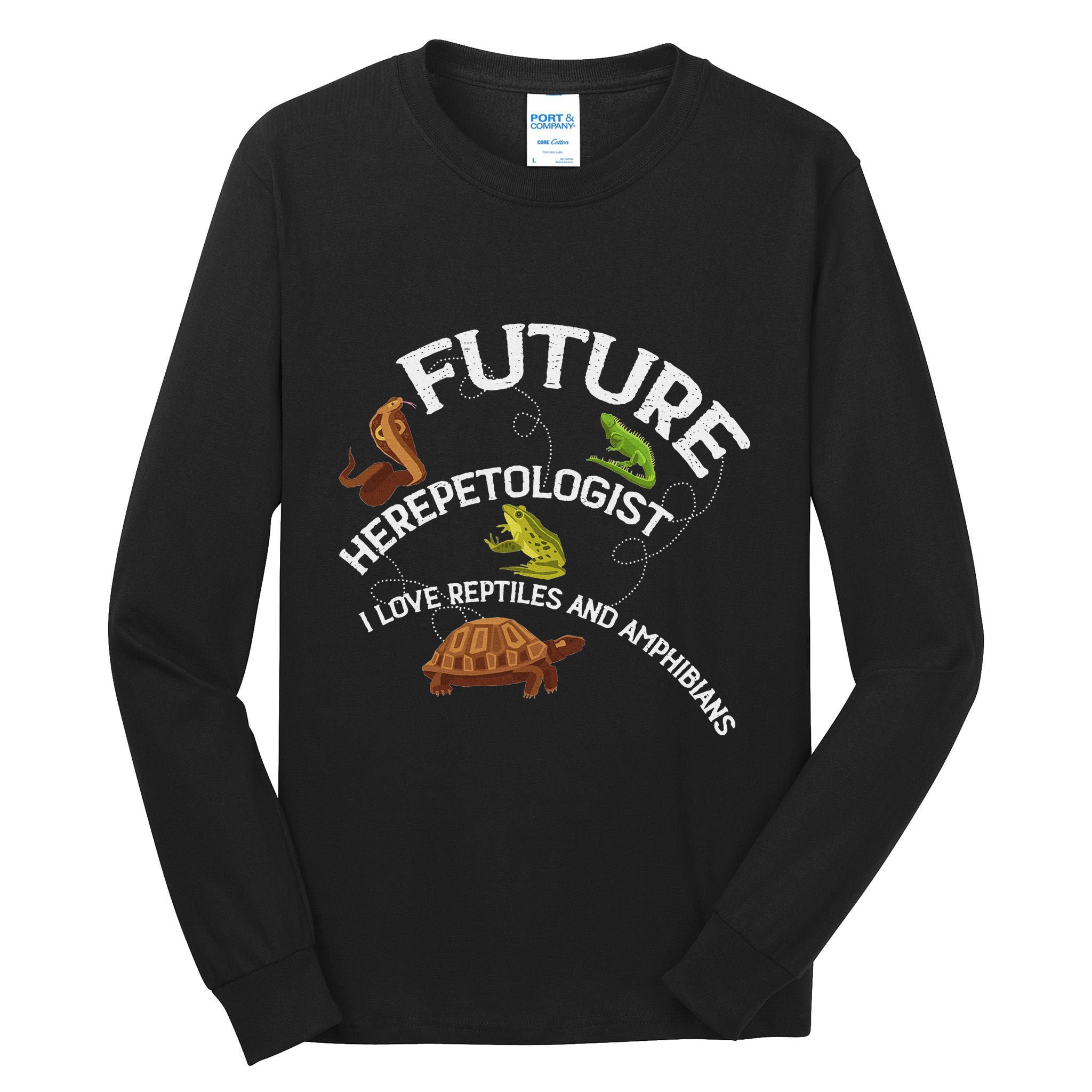 Future Herpetologist Reptiles And Amphibians Biology Insects Tall Long Sleeve T-Shirt