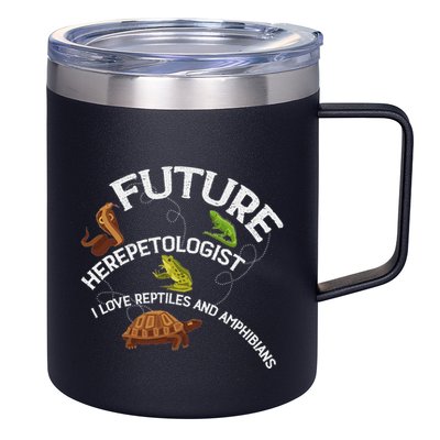 Future Herpetologist Reptiles And Amphibians Biology Insects 12oz Stainless Steel Coffee Mug