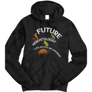 Future Herpetologist Reptiles And Amphibians Biology Insects Tie Dye Hoodie