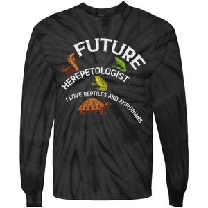 Future Herpetologist Reptiles And Amphibians Biology Insects Tie-Dye Long Sleeve Shirt