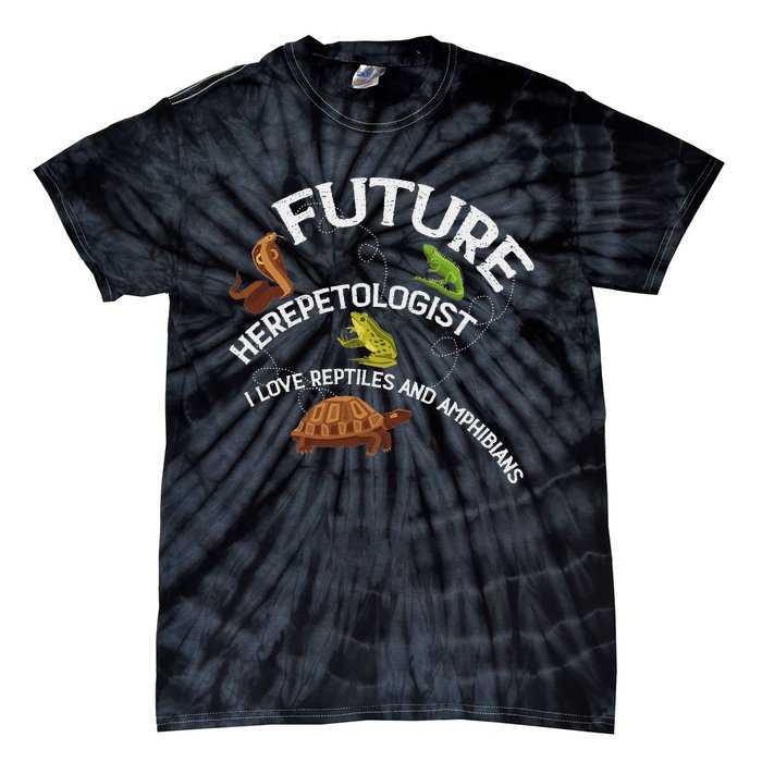 Future Herpetologist Reptiles And Amphibians Biology Insects Tie-Dye T-Shirt