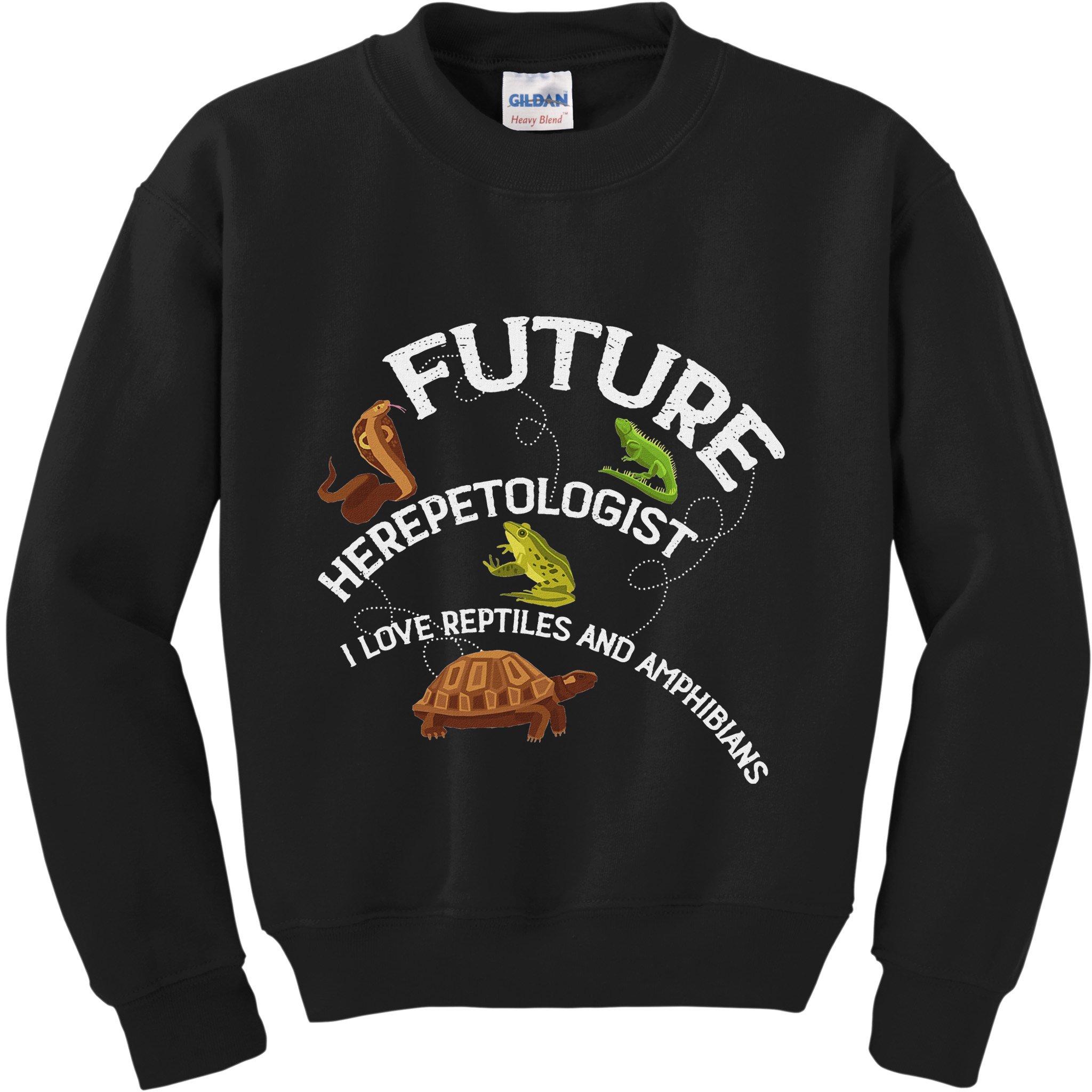 Future Herpetologist Reptiles And Amphibians Biology Insects Kids Sweatshirt