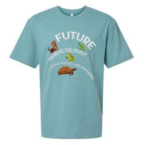 Future Herpetologist Reptiles And Amphibians Biology Insects Sueded Cloud Jersey T-Shirt