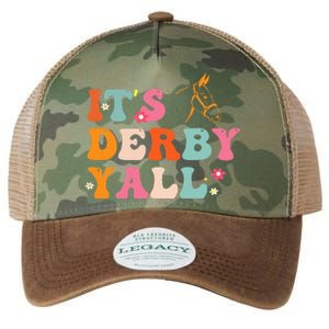 Funny Horse Racing ItS Derby Yall Legacy Tie Dye Trucker Hat