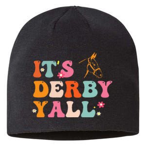 Funny Horse Racing ItS Derby Yall Sustainable Beanie