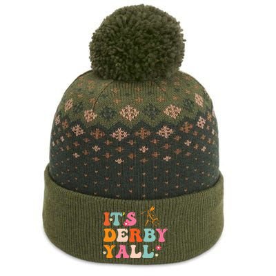 Funny Horse Racing ItS Derby Yall The Baniff Cuffed Pom Beanie