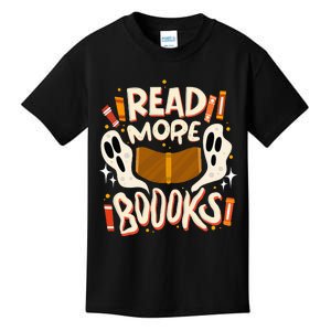 Funny Halloween Reading Quote READ MORE BOOKS Pun Teacher Kids T-Shirt