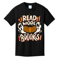 Funny Halloween Reading Quote READ MORE BOOKS Pun Teacher Kids T-Shirt