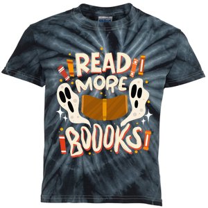 Funny Halloween Reading Quote READ MORE BOOKS Pun Teacher Kids Tie-Dye T-Shirt