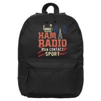 Funny Ham Radio operator 16 in Basic Backpack