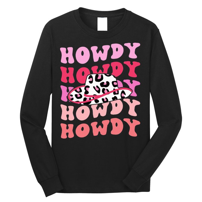 football howdy rodeo western hat sourn cowgirl  Long Sleeve Shirt