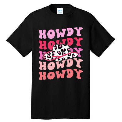 football howdy rodeo western hat sourn cowgirl  Tall T-Shirt