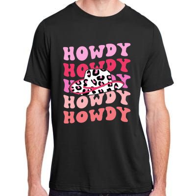 football howdy rodeo western hat sourn cowgirl  Adult ChromaSoft Performance T-Shirt