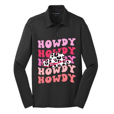 football howdy rodeo western hat sourn cowgirl  Silk Touch Performance Long Sleeve Polo