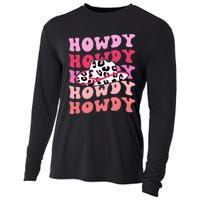 football howdy rodeo western hat sourn cowgirl  Cooling Performance Long Sleeve Crew