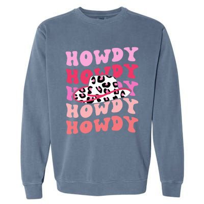 football howdy rodeo western hat sourn cowgirl  Garment-Dyed Sweatshirt