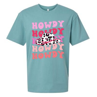 football howdy rodeo western hat sourn cowgirl  Sueded Cloud Jersey T-Shirt