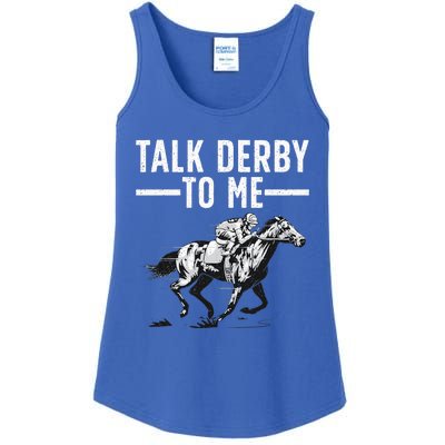 Funny Horse Racing Design Derby Horse Racing Ladies Essential Tank