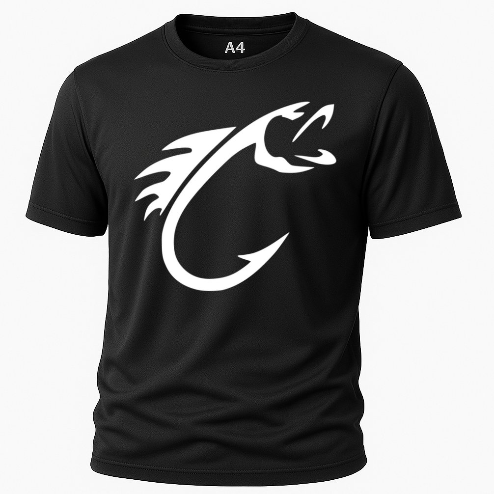 Fish Hook Reel Life Fishing Gift Cool Gift Cooling Performance Crew T-Shirt