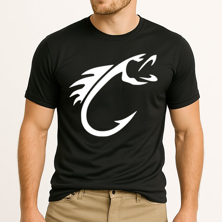Fish Hook Reel Life Fishing Gift Cool Gift Cooling Performance Crew T-Shirt