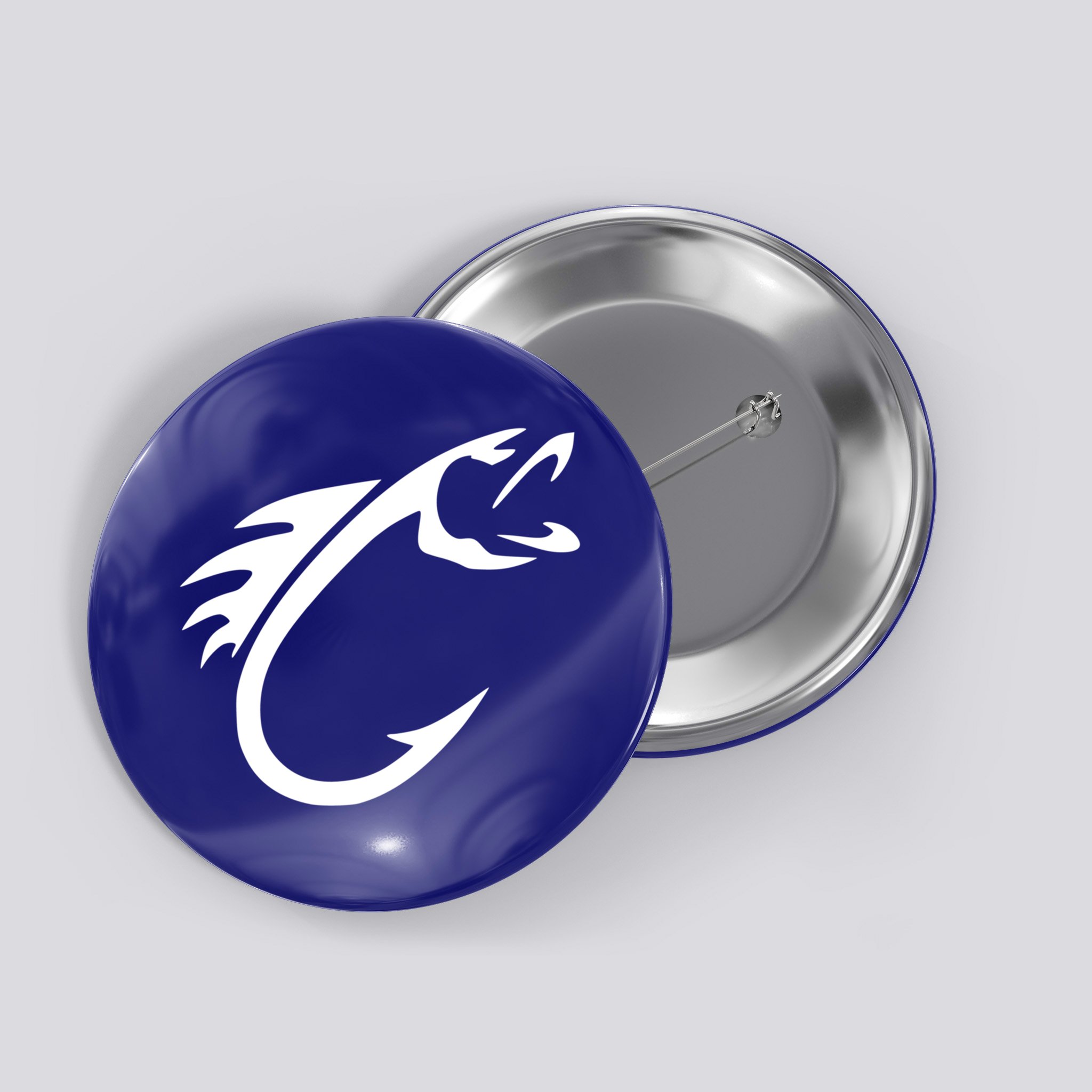 Fish Hook Reel Life Fishing Gift Cool Gift Button