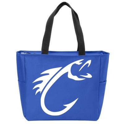 Fish Hook Reel Life Fishing Gift Cool Gift Zip Tote Bag