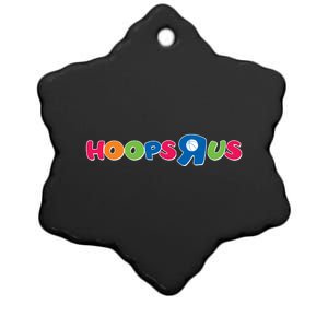 Funny Hoops R Us Basketball Fan Ceramic Star Ornament