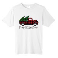 Festive Holiday Red Truck Delivering Christmas Trees Tall Fusion ChromaSoft Performance T-Shirt