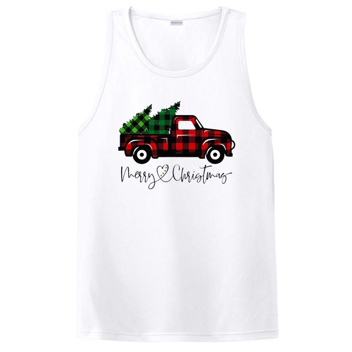 Festive Holiday Red Truck Delivering Christmas Trees PosiCharge Competitor Tank