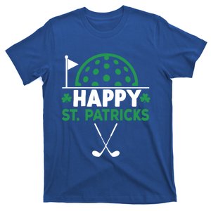 Funny Happy St Patricks Day Shamrock Golf Gift T-Shirt