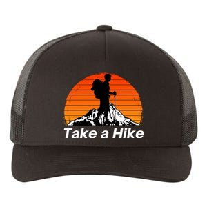 Funny Hiking, Social Distancing, Spend Time Hiking, Nature, Hike, Camping, Outsi Yupoong Adult 5-Panel Trucker Hat