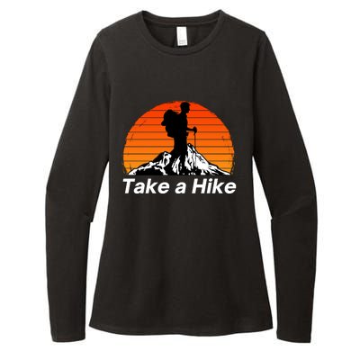 Funny Hiking, Social Distancing, Spend Time Hiking, Nature, Hike, Camping, Outsi Womens CVC Long Sleeve Shirt