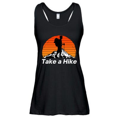 Funny Hiking, Social Distancing, Spend Time Hiking, Nature, Hike, Camping, Outsi Ladies Essential Flowy Tank