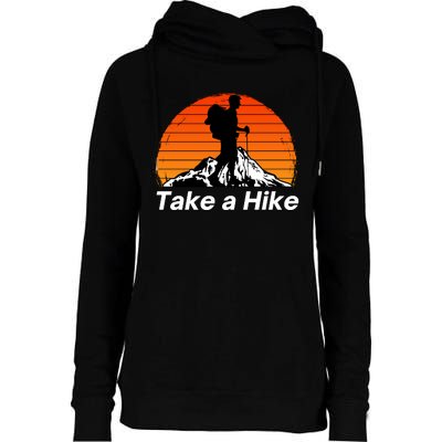 Funny Hiking, Social Distancing, Spend Time Hiking, Nature, Hike, Camping, Outsi Womens Funnel Neck Pullover Hood