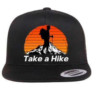 Funny Hiking, Social Distancing, Spend Time Hiking, Nature, Hike, Camping, Outsi Flat Bill Trucker Hat