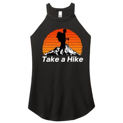 Funny Hiking, Social Distancing, Spend Time Hiking, Nature, Hike, Camping, Outsi Women's Perfect Tri Rocker Tank