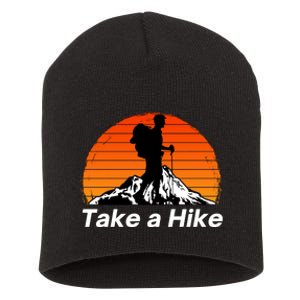 Funny Hiking, Social Distancing, Spend Time Hiking, Nature, Hike, Camping, Outsi Short Acrylic Beanie