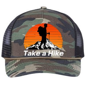 Funny Hiking, Social Distancing, Spend Time Hiking, Nature, Hike, Camping, Outsi Retro Rope Trucker Hat Cap