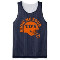 Football Humor Sayings Show Me Your TDs Funny Quotes Mesh Reversible Basketball Jersey Tank